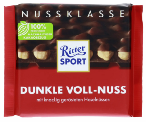 Ritter Sport Dunkle Voll-Nuss 100g